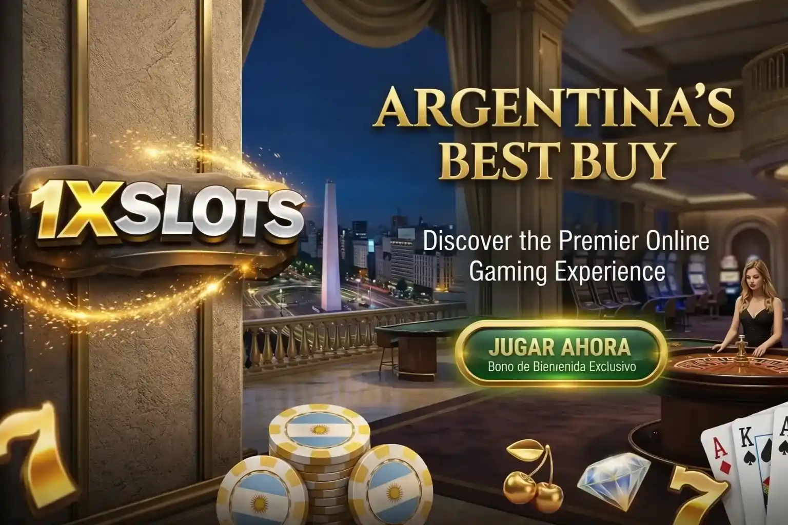 Bono de Bienvenida 1xSlots Argentina
