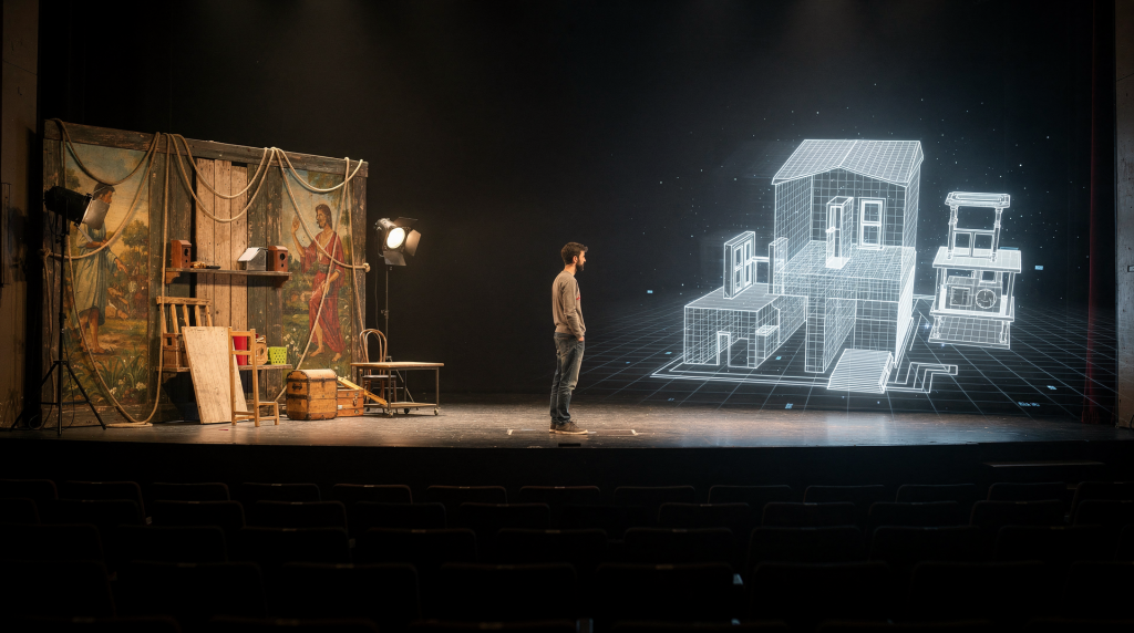De la escenografía teatral a los mundos virtuales