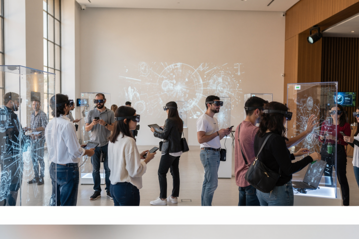 Eventos híbridos que combinan arte, tecnología y participación