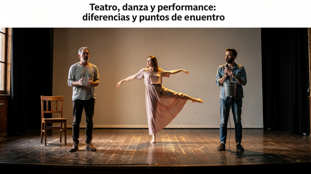 Teatro, danza y performance: diferencias y puntos de encuentro